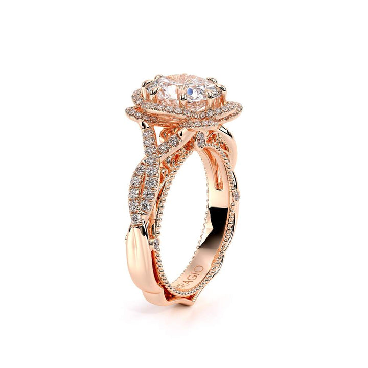 Venetian-5051ov-18k Rose Gold Oval