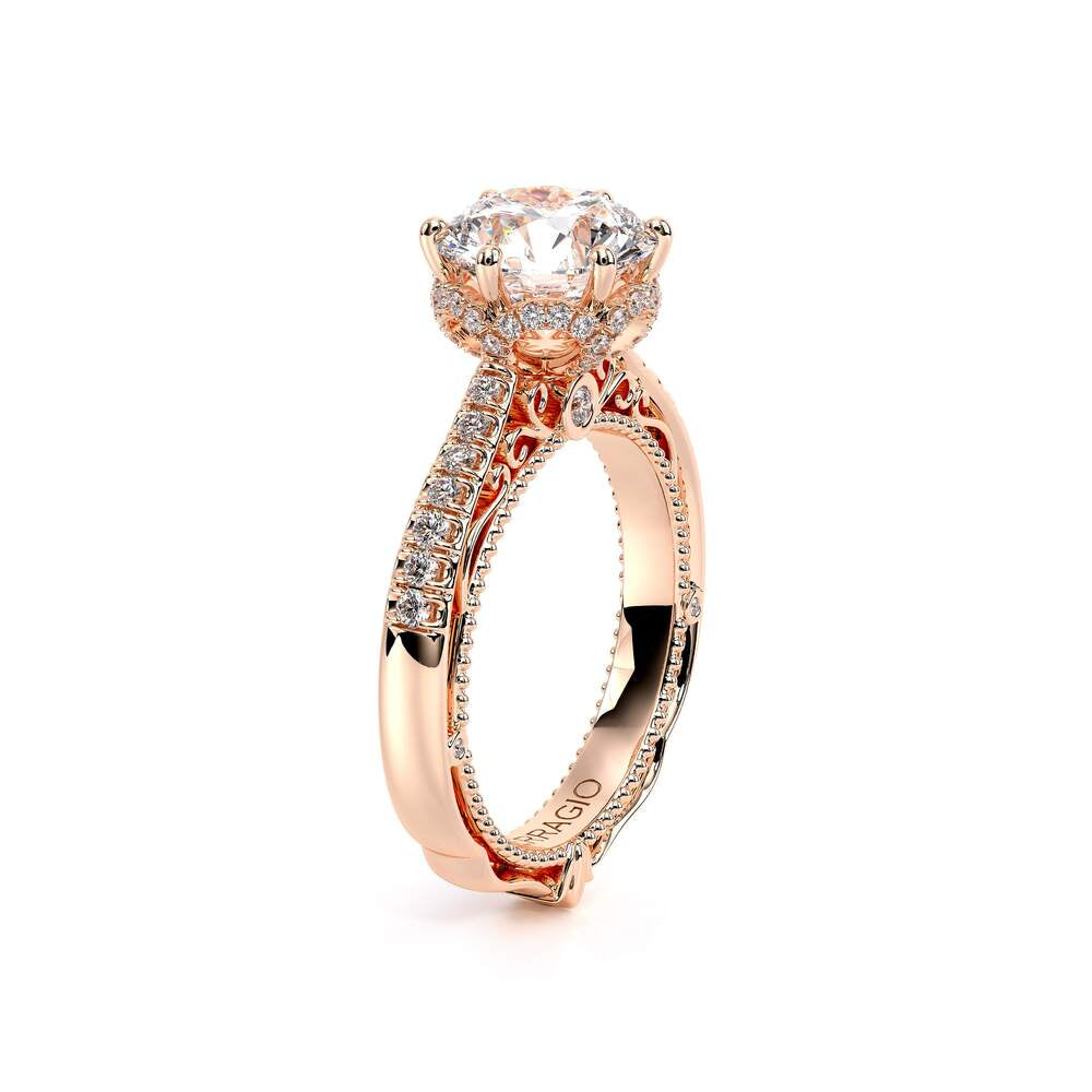 Venetian-5052r-14k Rose Gold Round