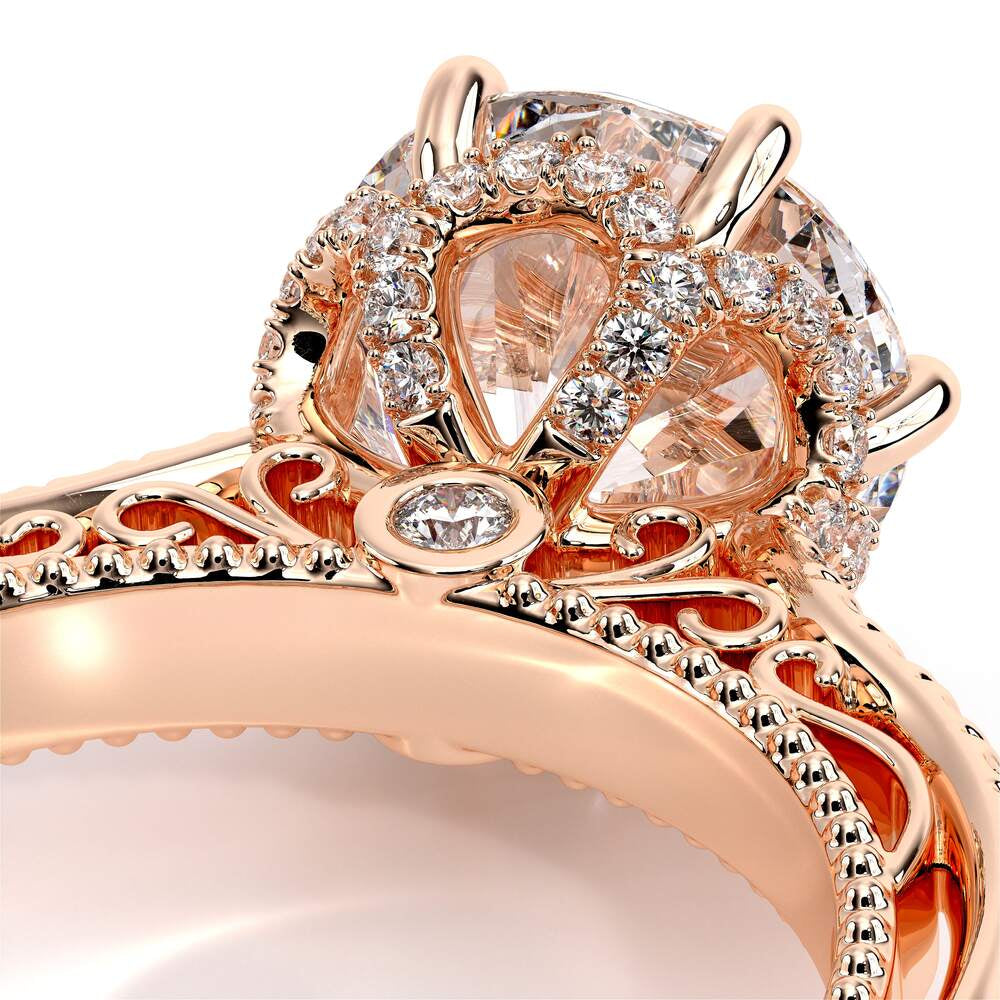 Venetian-5052r-14k Rose Gold Round