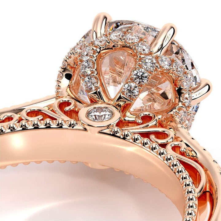 Venetian-5052r-14k Rose Gold Round