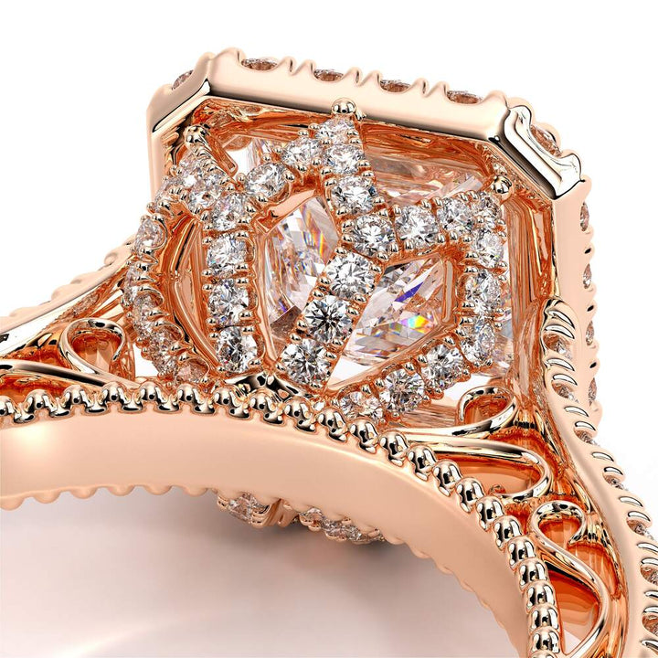 Venetian-5061p-14k Rose Gold Princess