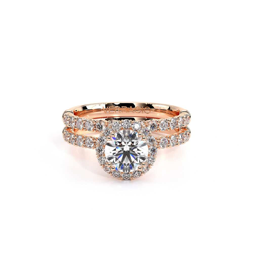 Renaissance-954R18-14K Rose Gold Round