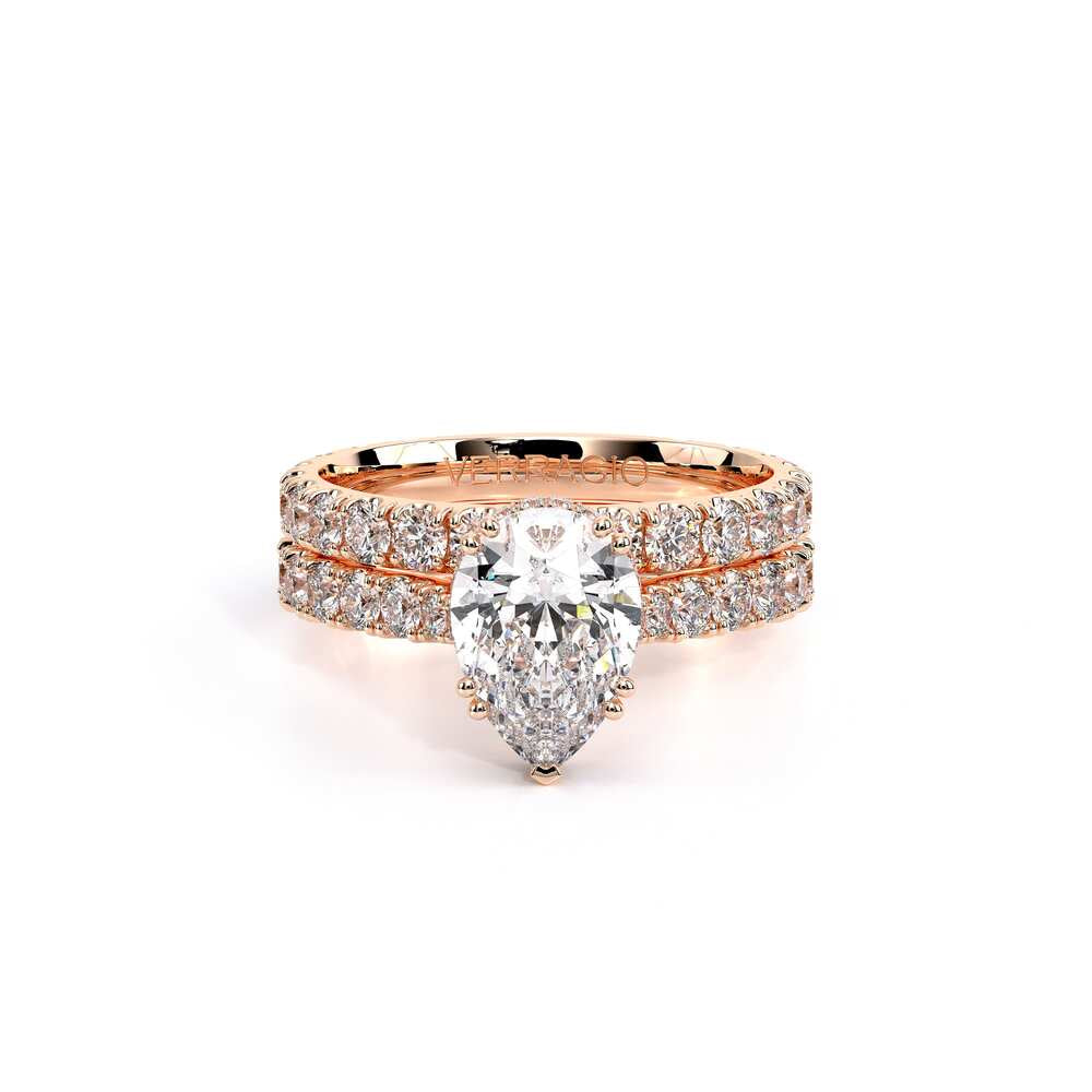 Renaissance-985PEAR22-14K Rose Gold Pear
