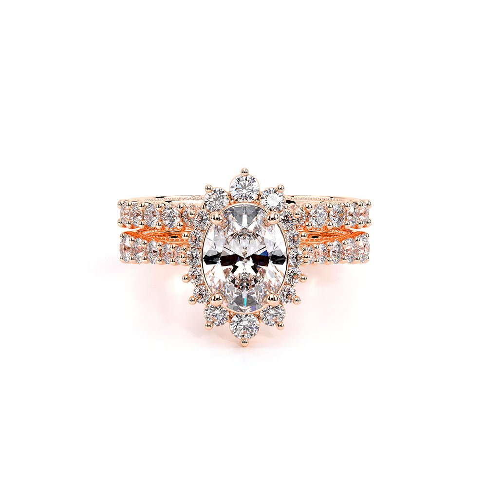Venetian-5084ov-18k Rose Gold Oval