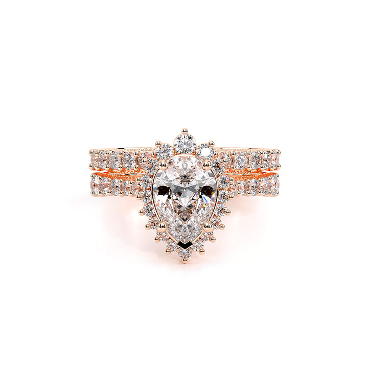 Venetian-5084pear-18k Rose Gold Pear