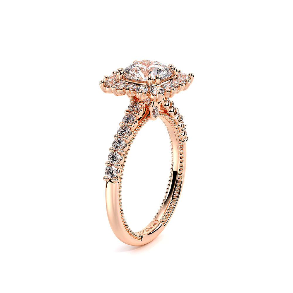 Renaissance-986CU-14K Rose Gold Cushion
