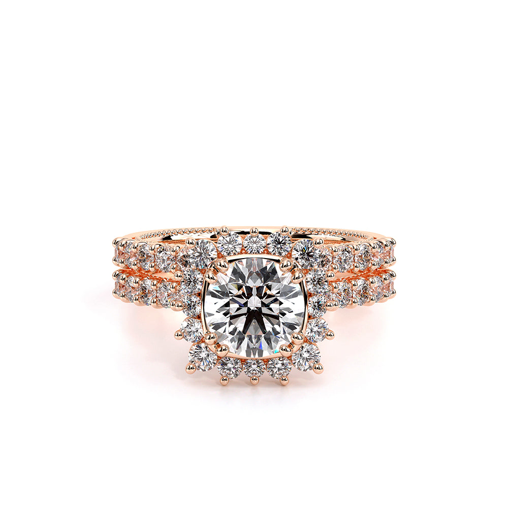 Renaissance-986W-18K Rose Gold Pear