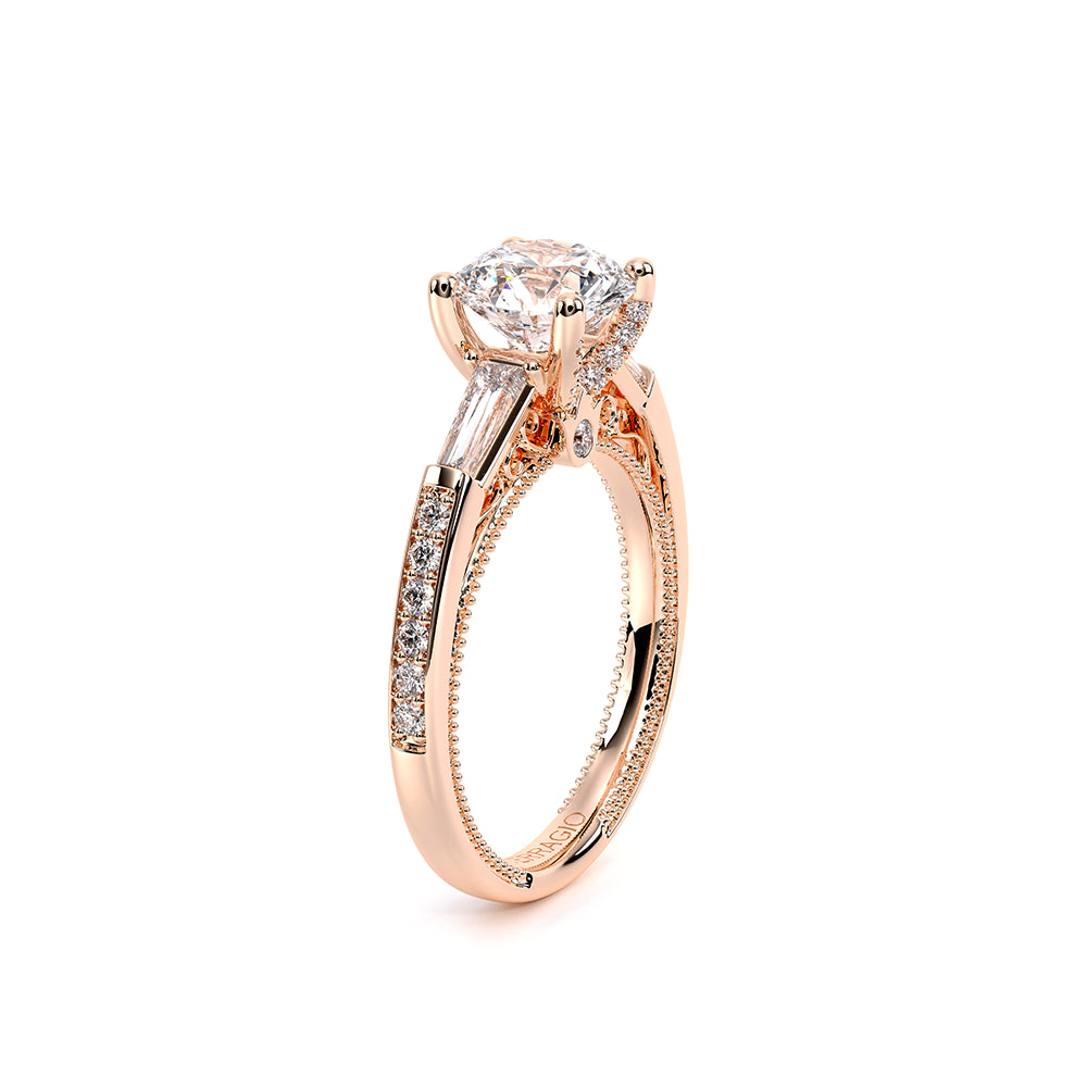 Venetian-5085r-14k Rose Gold Round