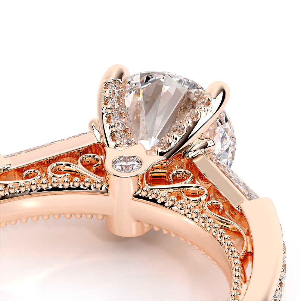Venetian-5085r-14k Rose Gold Round