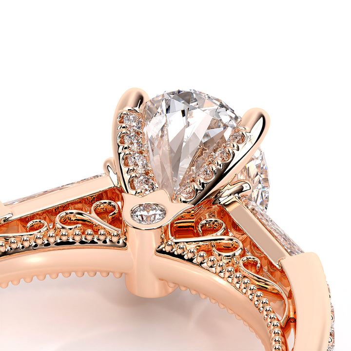 Venetian-5085ov-14k Rose Gold Oval