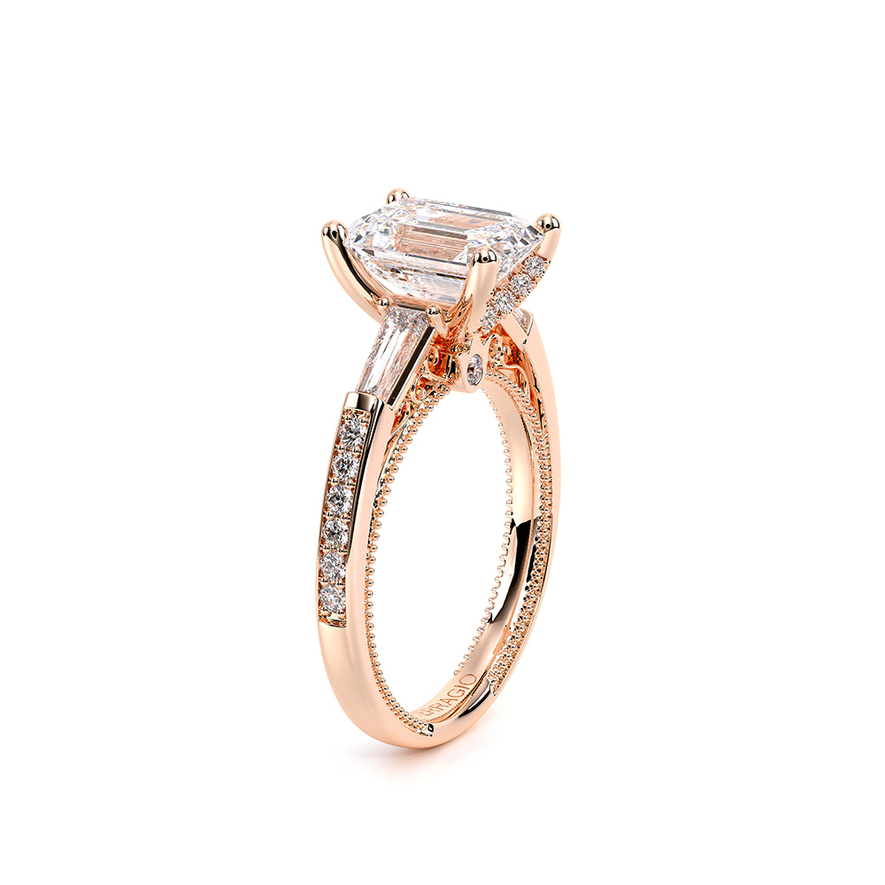 Venetian-5085em-14k Rose Gold Emerald