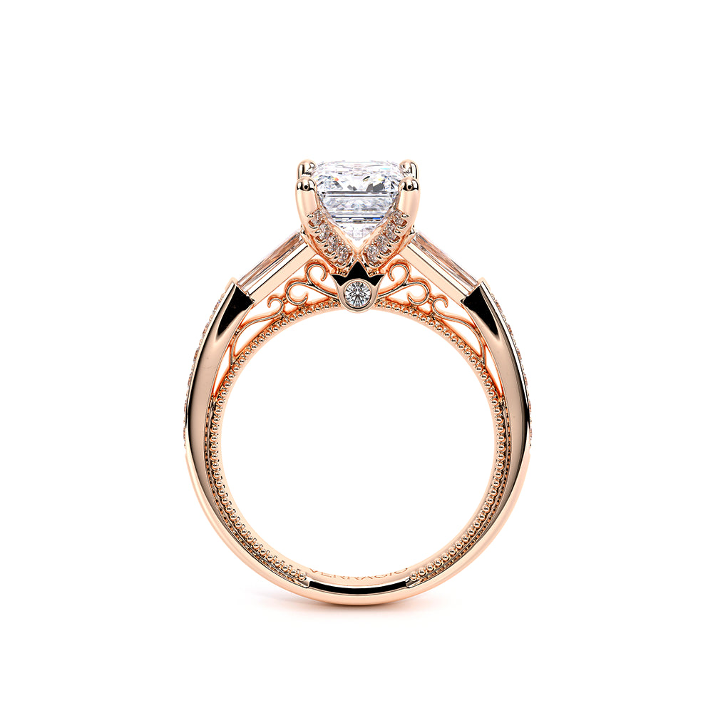 Venetian-5085em-14k Rose Gold Emerald