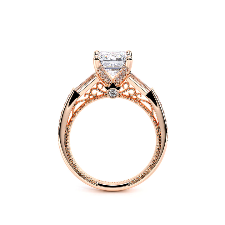 Venetian-5085em-14k Rose Gold Emerald