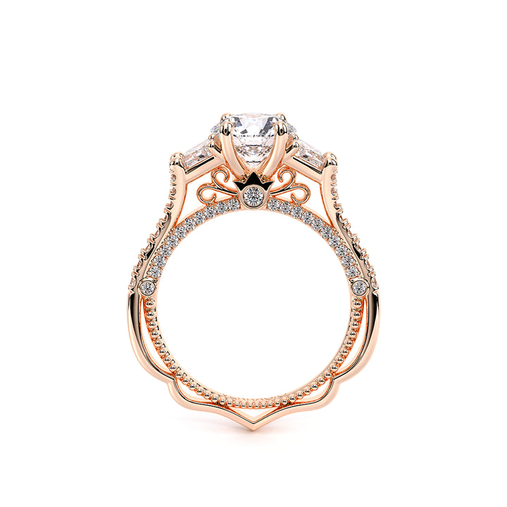 Venetian-5086r-18k Rose Gold Round