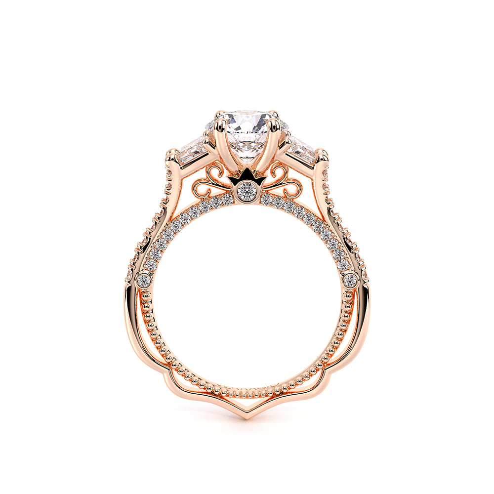 Venetian-5086r-14k Rose Gold Round