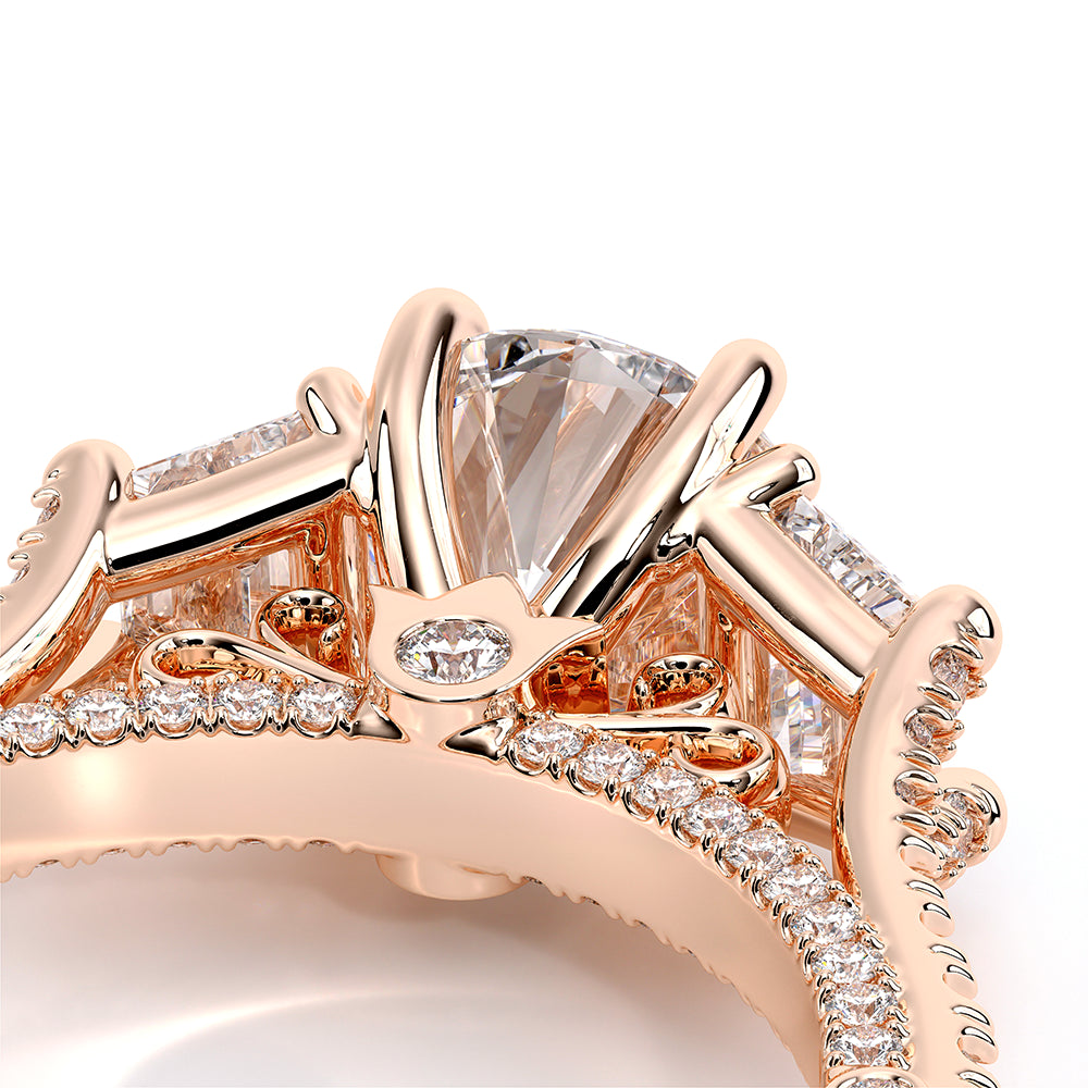 Venetian-5086r-18k Rose Gold Round