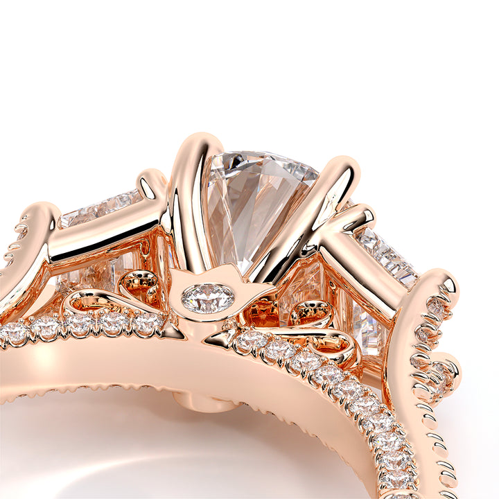 Venetian-5086r-18k Rose Gold Round