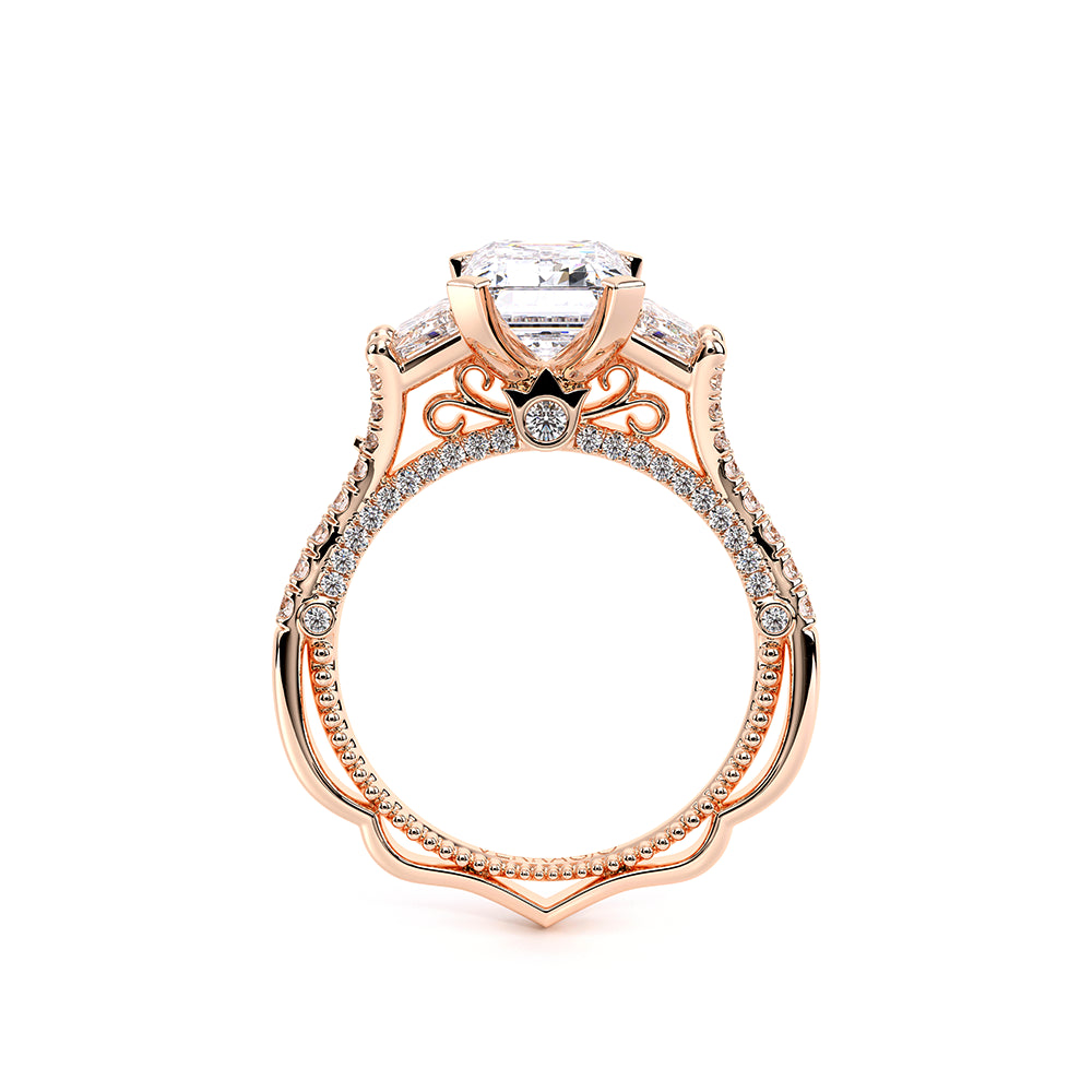 Venetian-5086em-18k Rose Gold Emerald