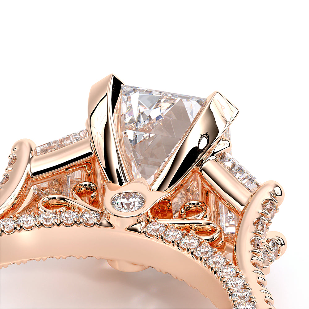 Venetian-5086em-18k Rose Gold Emerald