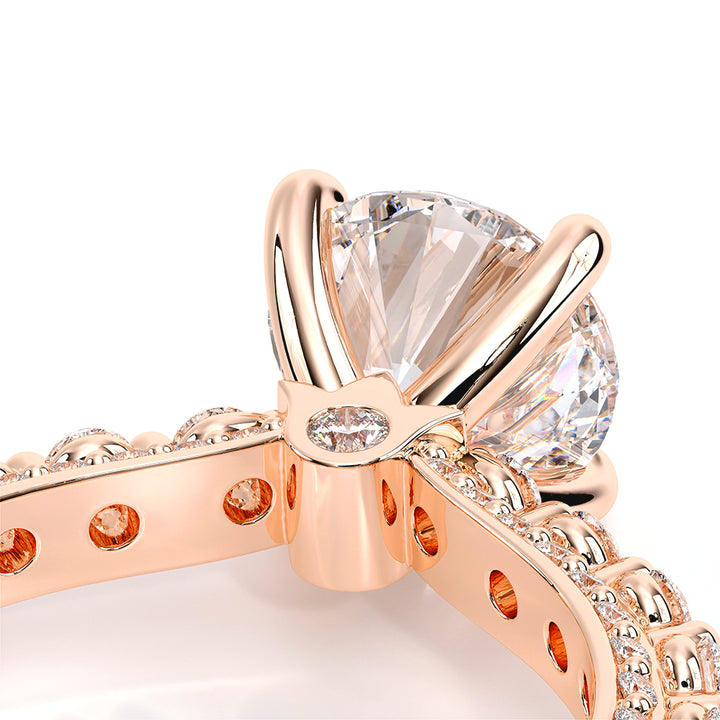 Couture-0488r20-14k Rose Gold Round