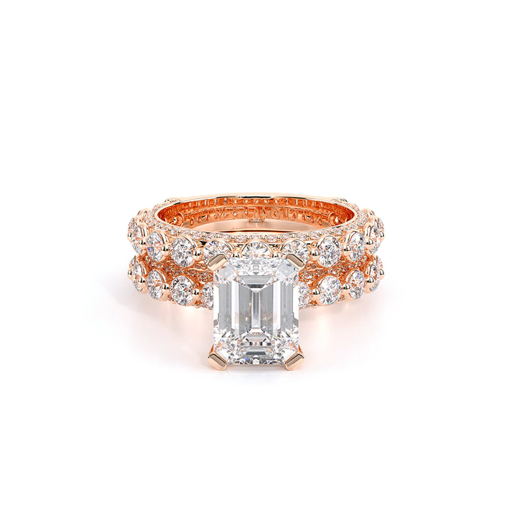Couture-0488EM25-18K Rose Gold Emerald