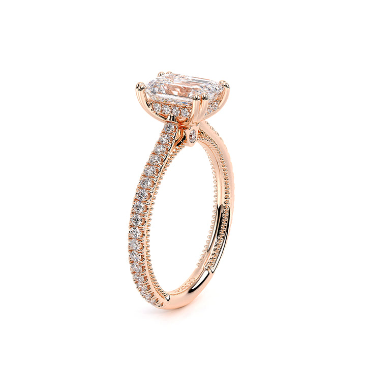 Renaissance-992EM13-14K Rose Gold Emerald