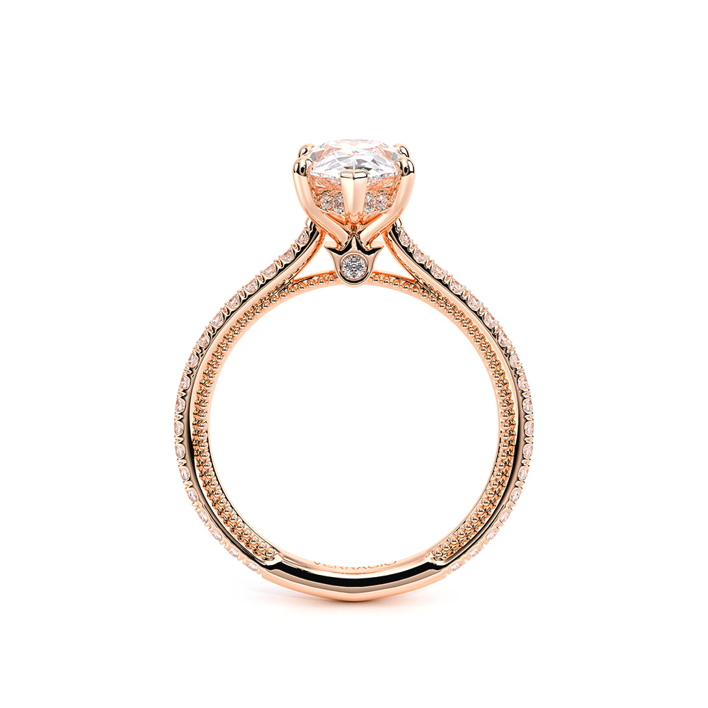 Renaissance-992PS13-18K Rose Gold Pear