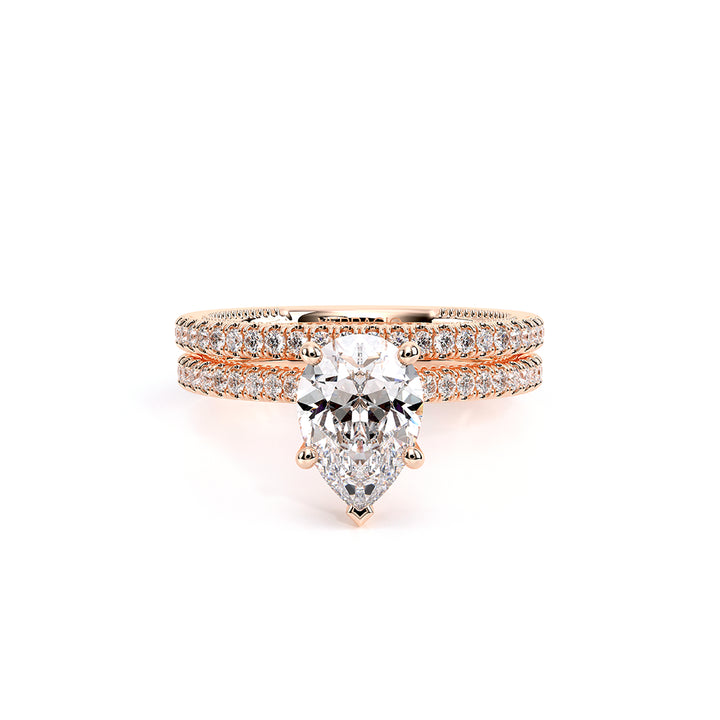 Renaissance-992PS13-18K Rose Gold Pear