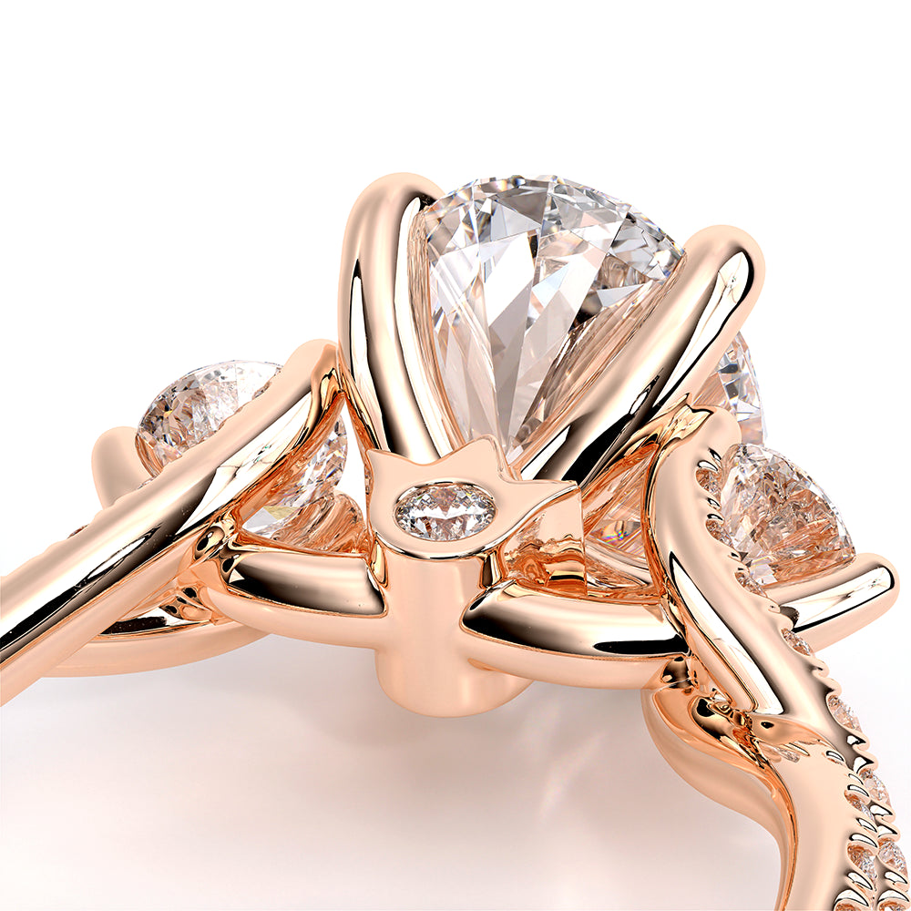 Renaissance-962-3OV12-18K Rose Gold Oval
