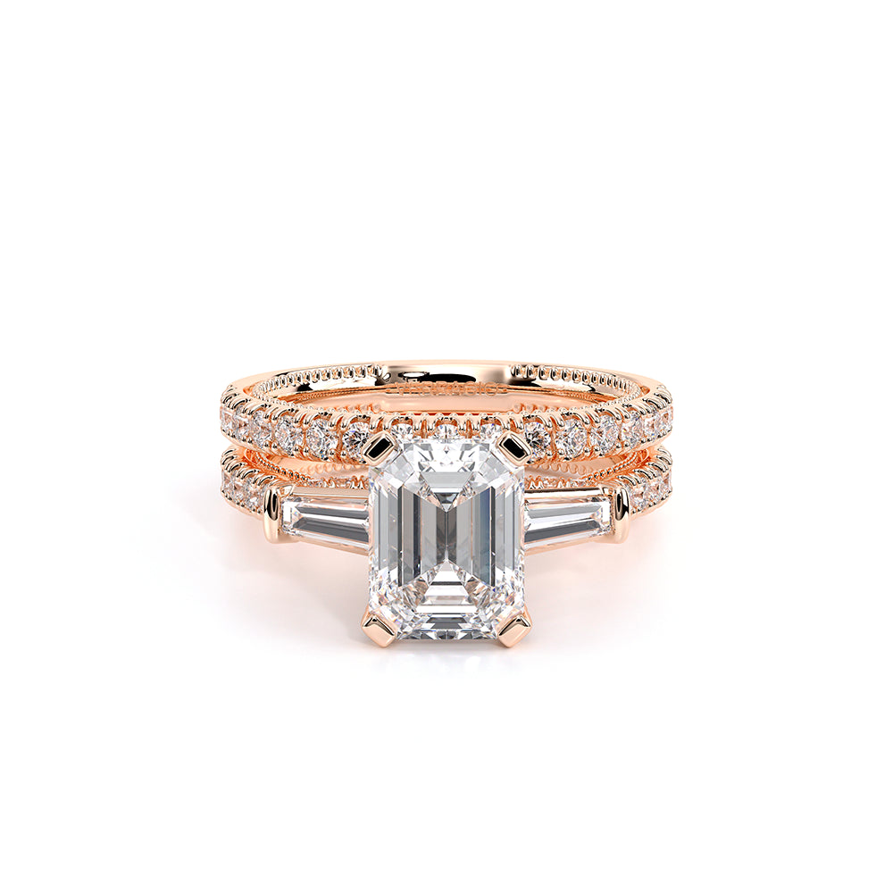 Renaissance-991EM15-14K Rose Gold Emerald