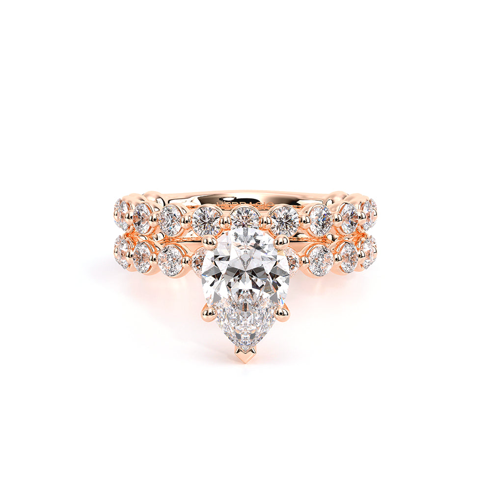 Renaissance-989PS25-18K Rose Gold Pear