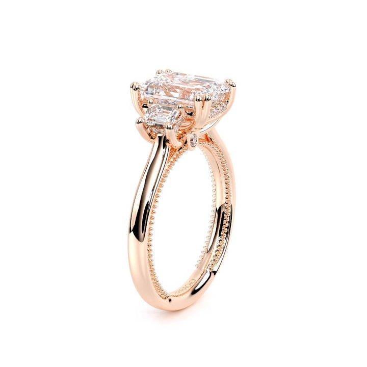 Renaissance-993EM-S-14K Rose Gold Emerald