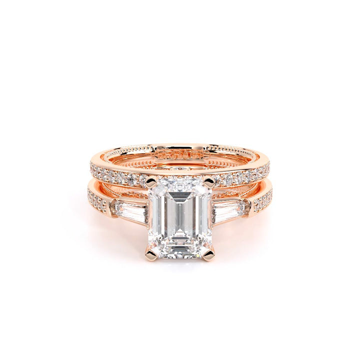 Insignia-7110EM-14K Rose Gold Emerald