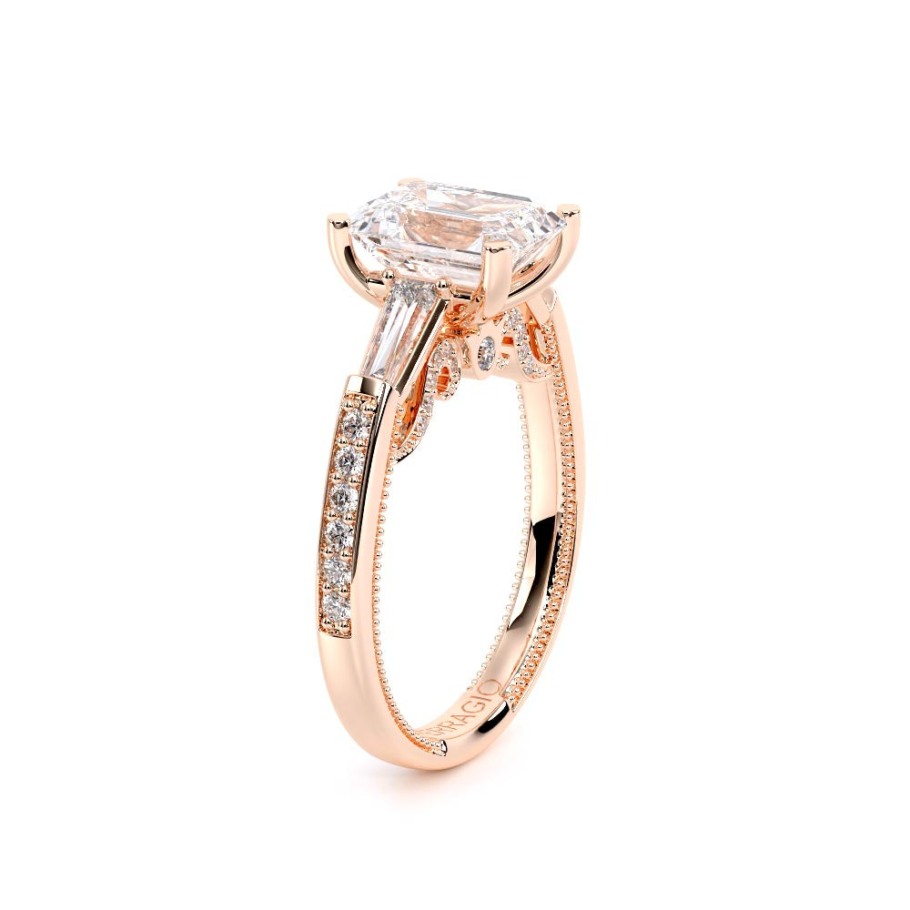 Insignia-7110EM-14K Rose Gold Emerald