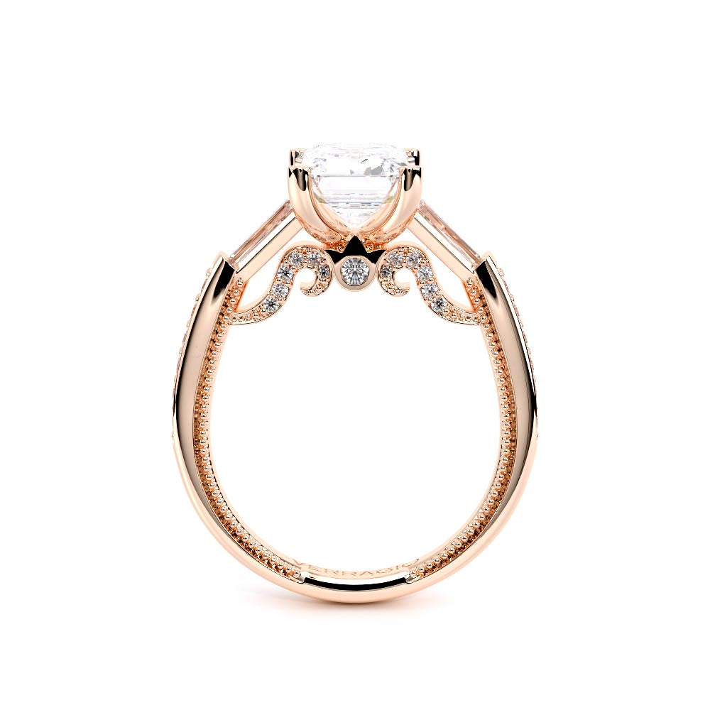 Insignia-7110EM-14K Rose Gold Emerald