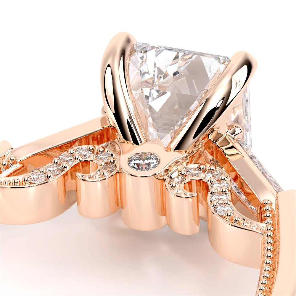 Insignia-7110EM-14K Rose Gold Emerald