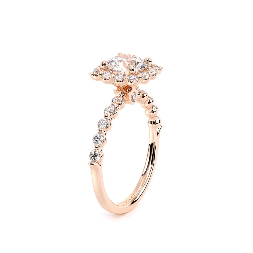 Renaissance-990CU20-14K Rose Gold Cushion