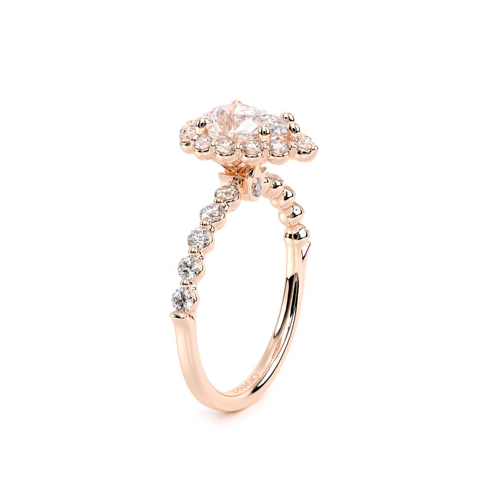 Renaissance-990PS20-14K Rose Gold Pear