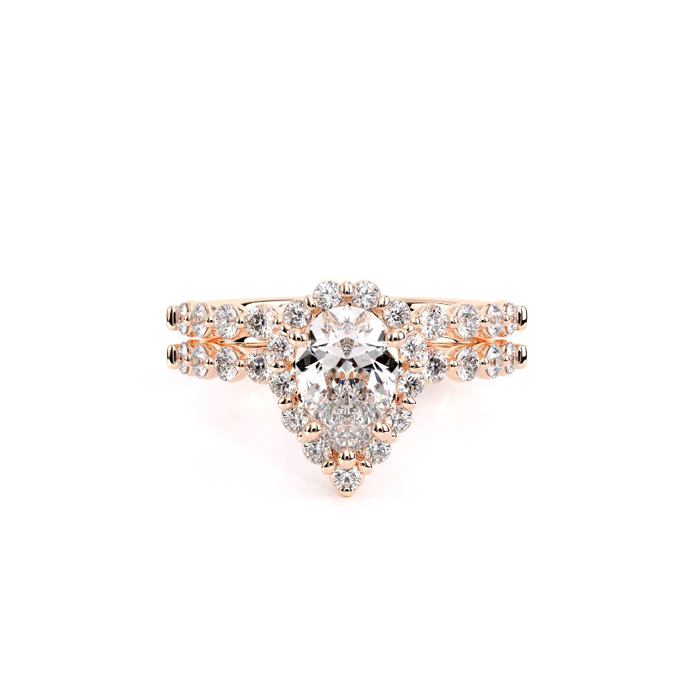 Renaissance-990PS20-18K Rose Gold Pear