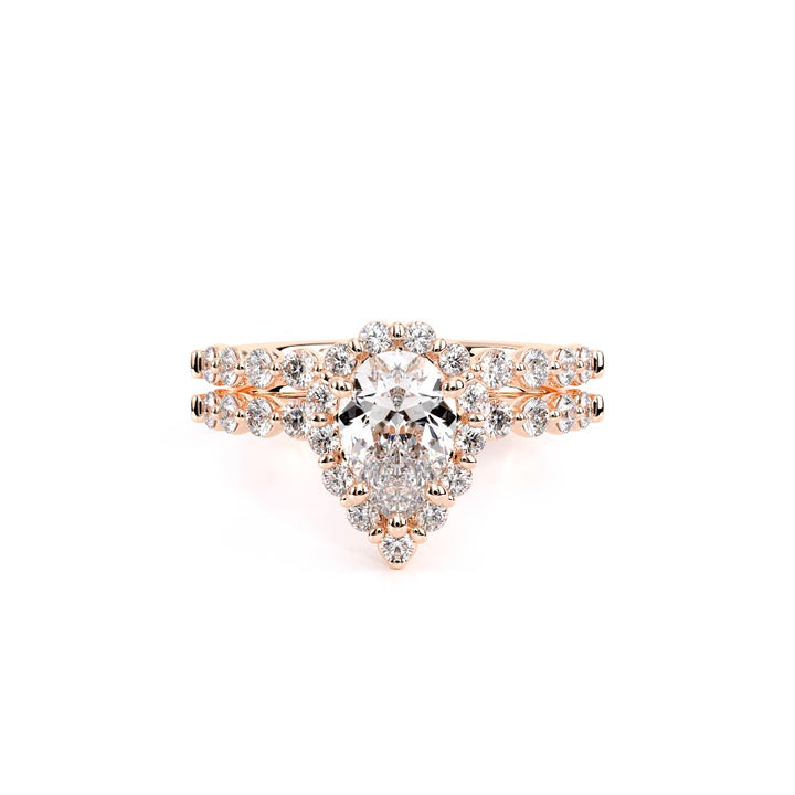 Renaissance-990PS20-18K Rose Gold Pear