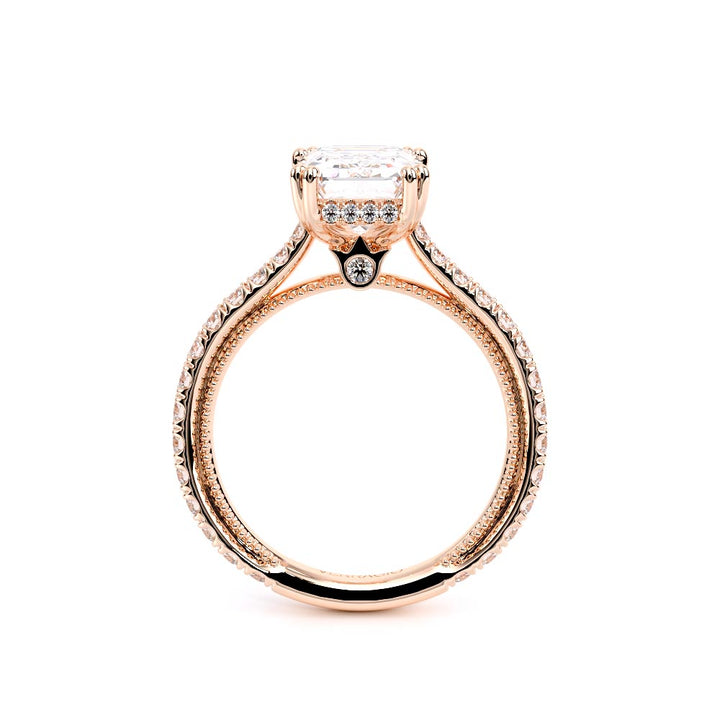 Renaissance-992EM17-18K Rose Gold Emerald