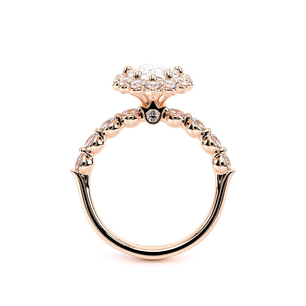 Renaissance-990PS25-18K Rose Gold Pear