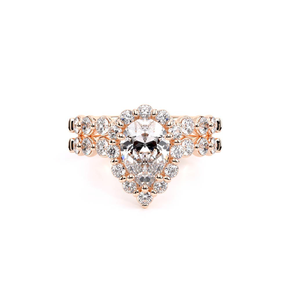 Renaissance-990PS25-18K Rose Gold Pear