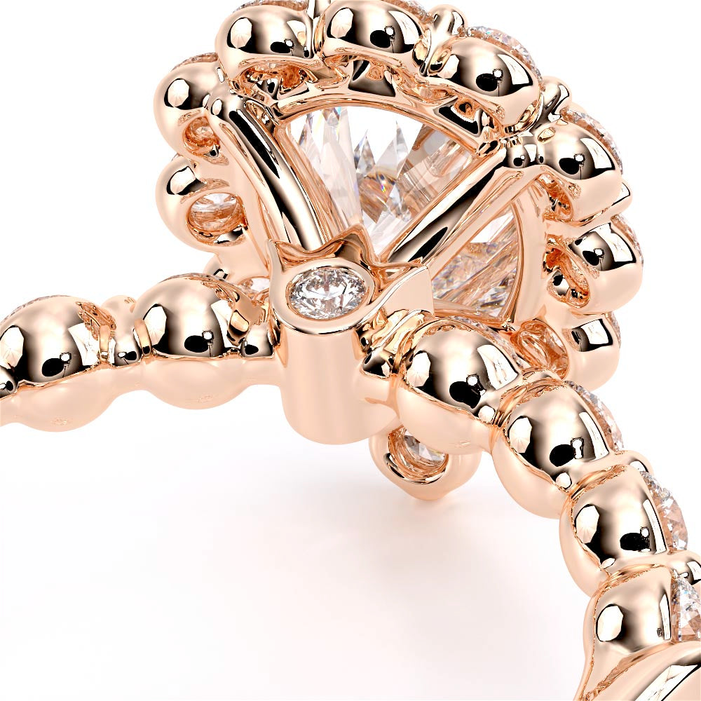 Renaissance-990PS25-18K Rose Gold Pear