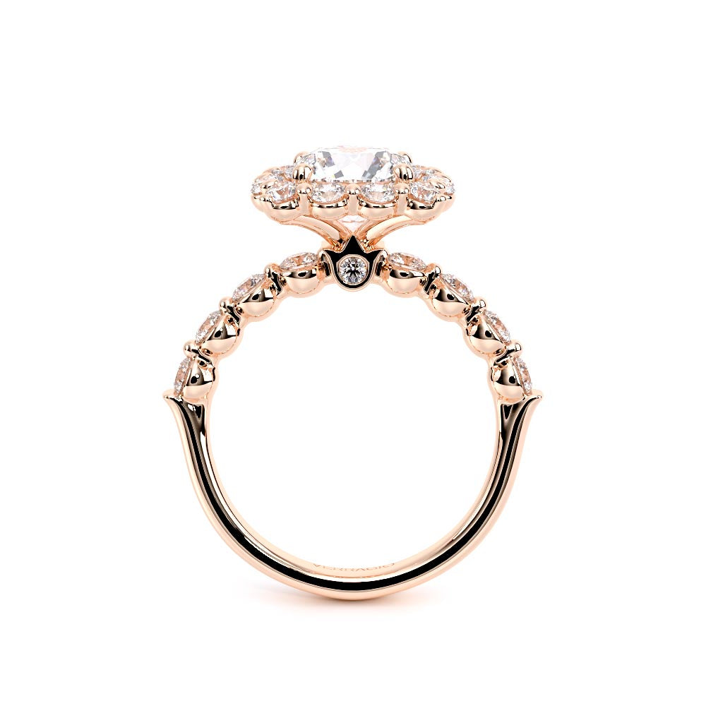 Renaissance-990CU25-14K Rose Gold Cushion