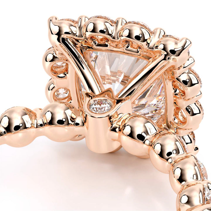 Renaissance-990CU25-14K Rose Gold Cushion