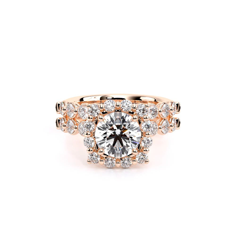 Renaissance-990CU25-14K Rose Gold Cushion
