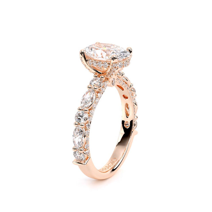 Couture-0490OV25-14K Rose Gold Oval