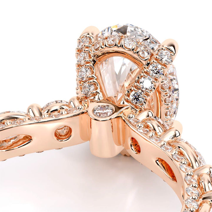 Couture-0490OV25-14K Rose Gold Oval