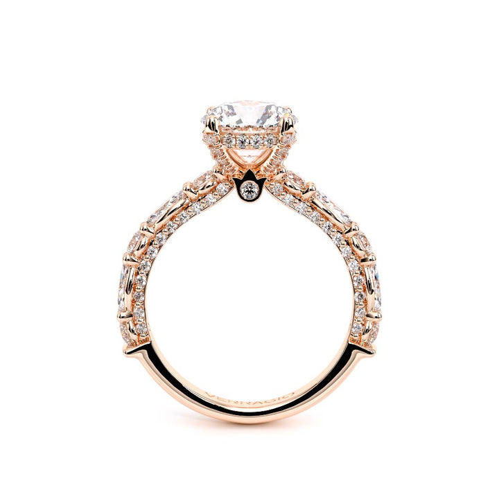 Couture-0490R25-14K Rose Gold Round